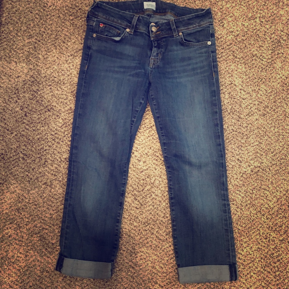 Hudson Ginny Crop Straight Jean with Cuff Size 28